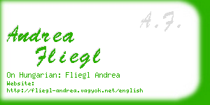 andrea fliegl business card